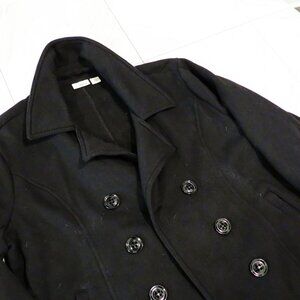 Black Pea Coat, Women's L.